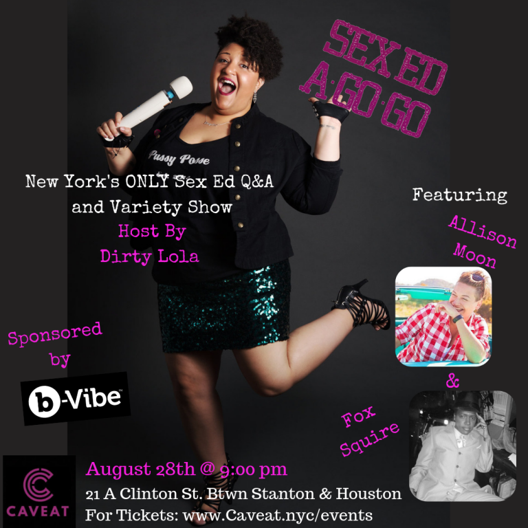 Sex Ed A Go Go A Sex And Body Positive New York Variety Show